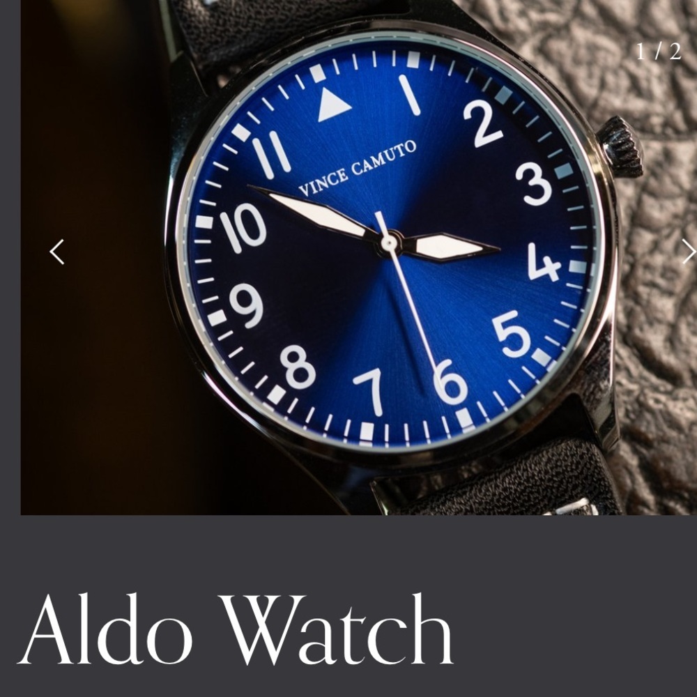 VINCE CAMUTO MEN’s Watch (Aldo Pilot)